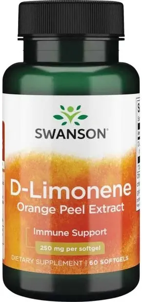 D-Limonene, 250 mg, 60 capsule moi, Swanson