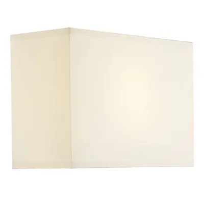 Abajur Piza Cream Cotton Rectangle Shade 24cm