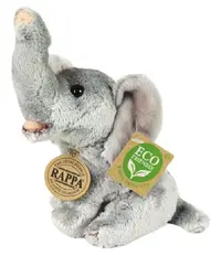 Jucărie de pluș Rappa Eco Friends - Elefant, 15 cm