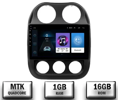 Navigatie Jeep Compass (2009-2016), Android 10, P-Quadcore 1GB RAM + 16GB ROM, 9 Inch - AD-BGP9001+AD-BGRKIT284