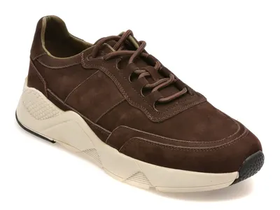 Pantofi sport RELAX maro, 41291, din piele intoarsa