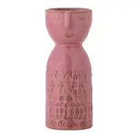 Vază roz din gresie lucrată manual (înălțime 14,5 cm) Embla – Bloomingville