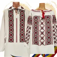 Set Traditional Cuplu 590 Camasi traditionale cu broderie