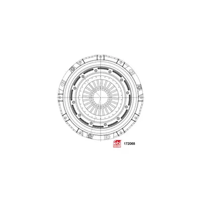 Placa presiune ambreiaj (362mm) potrivit DAF LF, LF 45, LF 55 CE136C-PX-7217 01.01
