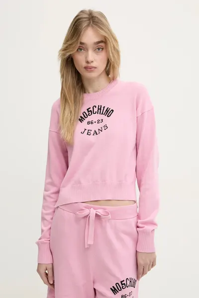 Moschino Jeans pulover de bumbac