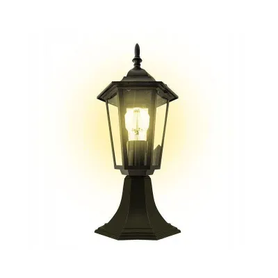 Felinar de gradina, design vintage, LED 60W, aluminiu si sticla, 40 cm