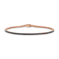 Bratara tennis din aur roz cu safire de 0.65ct