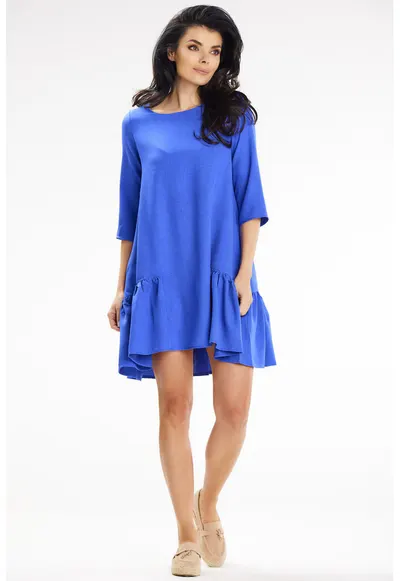 Scurta Rochie Maneca trei sferturi Casual A648