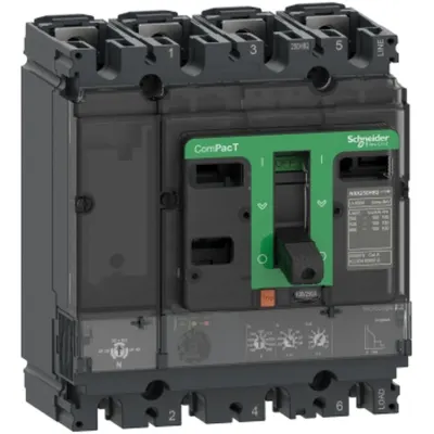 Intreruptor CompPacT NSX250HB2, 100 kA la 690 VAC, unitate de declansare MicroLogic 2.2 160A, 4 poli 4d