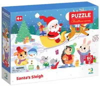 Puzzle DoDo din 60 piese - Sania lui Moș Crăciun