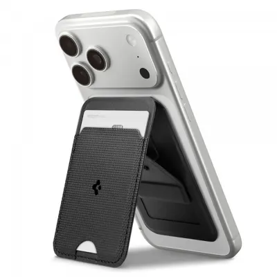 Portofel MagSafe, Spigen, Slim Fold S314-1, Negru AFA10405