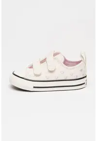 Tenisi low-cut cu segmente cu inchidere velcro Chuck Taylor All Star - Crem