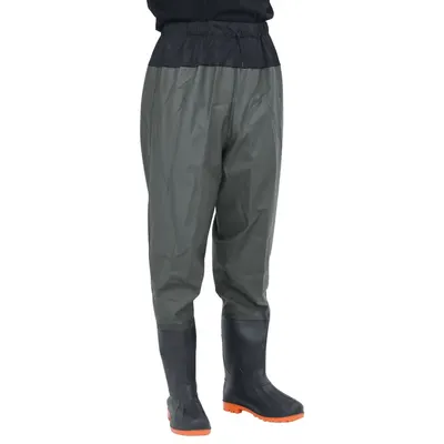 Gossi pantaloni cu talie inalta cu cizme, verde inchis, marimea 38