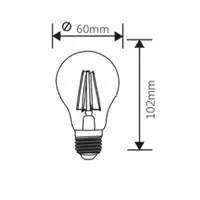 Sursa de iluminat, bec FILAMENT A60 DİMMABLE 7W E27 ADVANCE 2700K