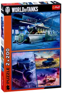 Puzzle Trefl din 2 x 200 piese - World of Tanks: Misiune blindată