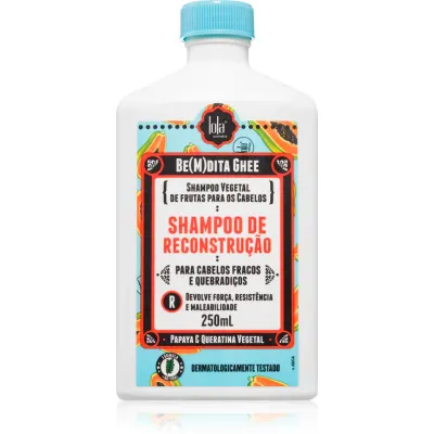 Lola Cosmetics BE(M)DITA GHEE SHAMPOO RECONSTRUÇÃO sampon pentru regenerare pentru par slab 250 ml