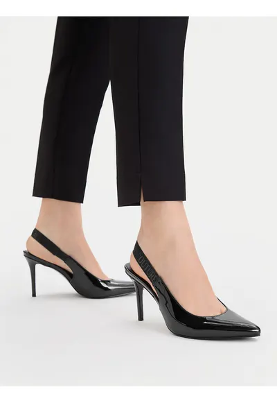 Pantofi de dama - piele ecologica - negru
