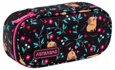 Neceser oval Astra Flower Capy - 1 fermoar