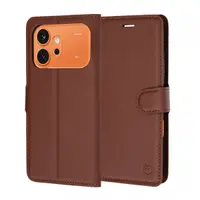 Husa pentru Honor 600 Pro / 600, Techsuit, Leather Folio, Maro