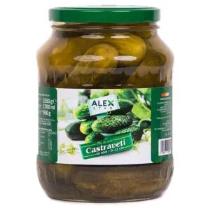 AlexStar Castraveți murați în oțet 9-12 cm, 1550 g Engros