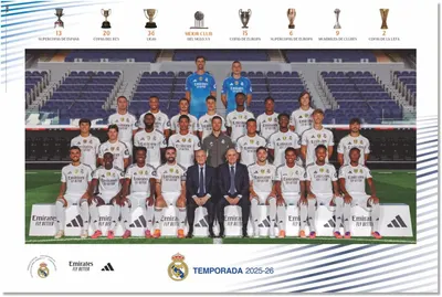 Poster Erik Sports: Football - Real Madrid 2025/2026 Squad