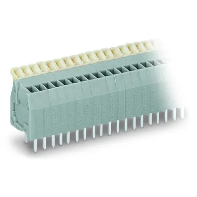 PCB terminal block; push-button; 0.5 mm²; Pin spacing 2.5 mm; 7-pole; CAGE CLAMP®; 0,50 mm²; gray