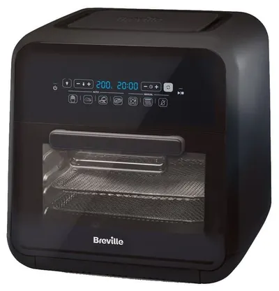 Friteuză cu aer cald Breville – Halo Rotisserie VDF127X, 2000 W, 10,6 l, negru