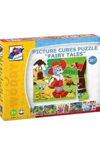 Puzzle din lemn: 4x5 cuburi. Basme