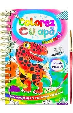 Colorez cu apa: Dinozauri + Pensula