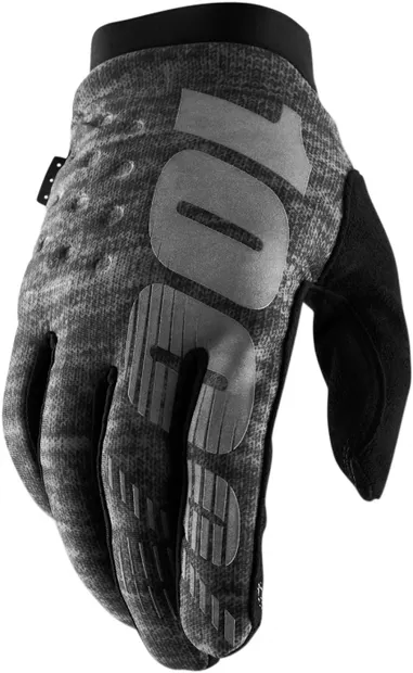 Manusi motocross 100% BRISKER culoare gri marime S