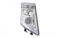 Far dreapta (D2S H7 LED, manual, fara motor, culoare interior: crom, culoare semnalizator: transparent) potrivit VOLVO FH, FH16, FM 09.05-