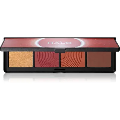 Smashbox Halo Sculpt + Glow Face Palette paletă cu iluminatoare și farduri de obraz culoare Berry Saturation 15,7 g