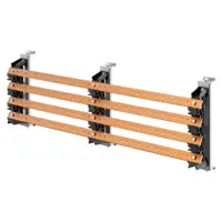 Pair of Busbar-Holder - For Flat Busbars 30x10 - 630a - For Structures D=400 - External Compartement - For Qdx 630h