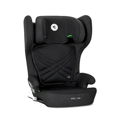 Scaun auto pentru copii Lorelli Rigel Black i-Size, isofix, pliabil pentru depozitare usoara, tetiera reglabila, 3 ani-12 ani, 100-150 cm