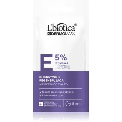 L’biotica DermoMask E 5% Masca regeneratoare faciale 8 ml