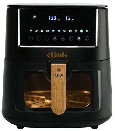 Friteuză cu aer cald Estia - Oak, 1650W, 7.2 l, negru