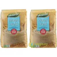 Pachet Faina Alba de Grau tip 550 Ecologica/Bio 1kg+1kg