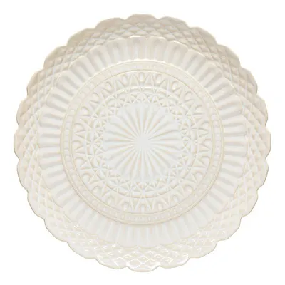 Farfurie albă pentru servire din gresie ø 39 cm Cristal – Costa Nova