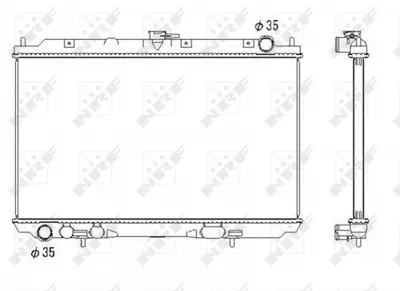 Radiator motor potrivit NISSAN ALMERA TINO 2.2D