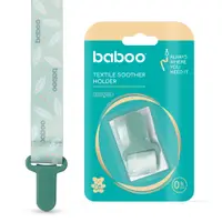 Suport pentru suzeta din material textil Baboo Verde 0 luni+