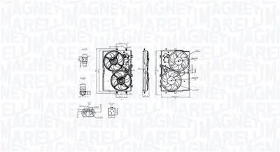 Ventilator radiator (cu carcasa) potrivit FIAT DUCATO 2.0D-3.0D 07.06