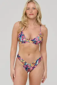 Comic Book Candy Slip bikini cu tăietură în V
