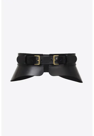 Crescent Peplum - Negru