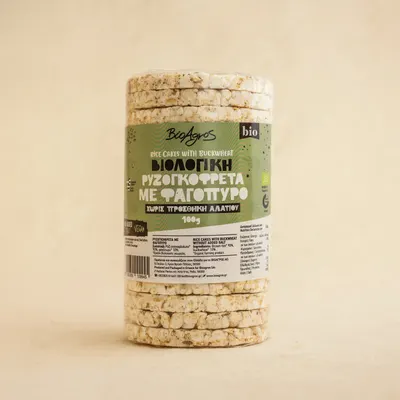 Crackers orez hrisca Fara Sare, Vegan 100g ECO
