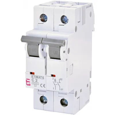 ETIMAT 6 Intrerupatoare automate miniatura 6kA ETIMAT 6 1p+N C2