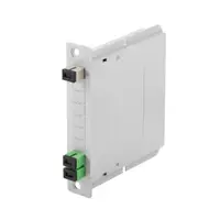 1x2 Plc Fiber Optic Splitter With Sc/apc Adapters - Grey (ral 7035)