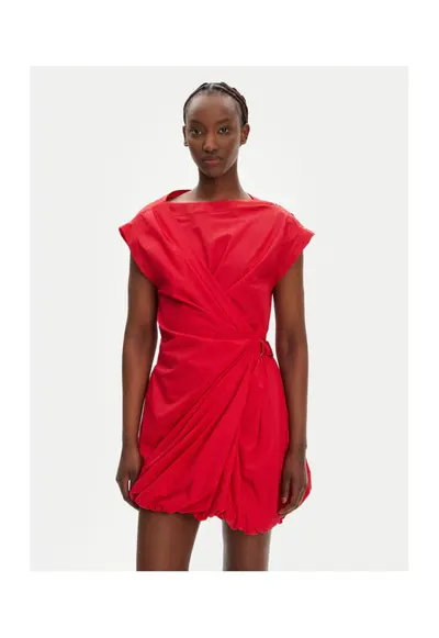 Rochie de cocktail dama rosu - fabricatie de calitate