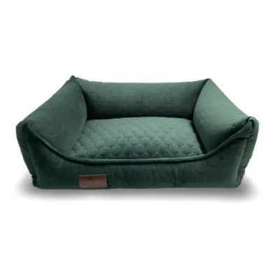 Culcusul pentru caini Medusa Riviera, verde inschis, 80x60 cm
