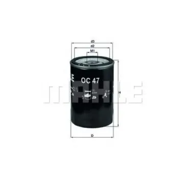 Filtru ulei MAHLE ORIGINAL OC 47