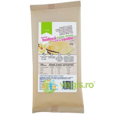 Budinca de Vanilie Low Carb cu Faina de Konjac fara Gluten 35g